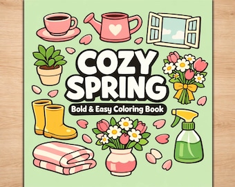 Spring Coloring Pages – Cozy Reset and Fresh Season Printable Set