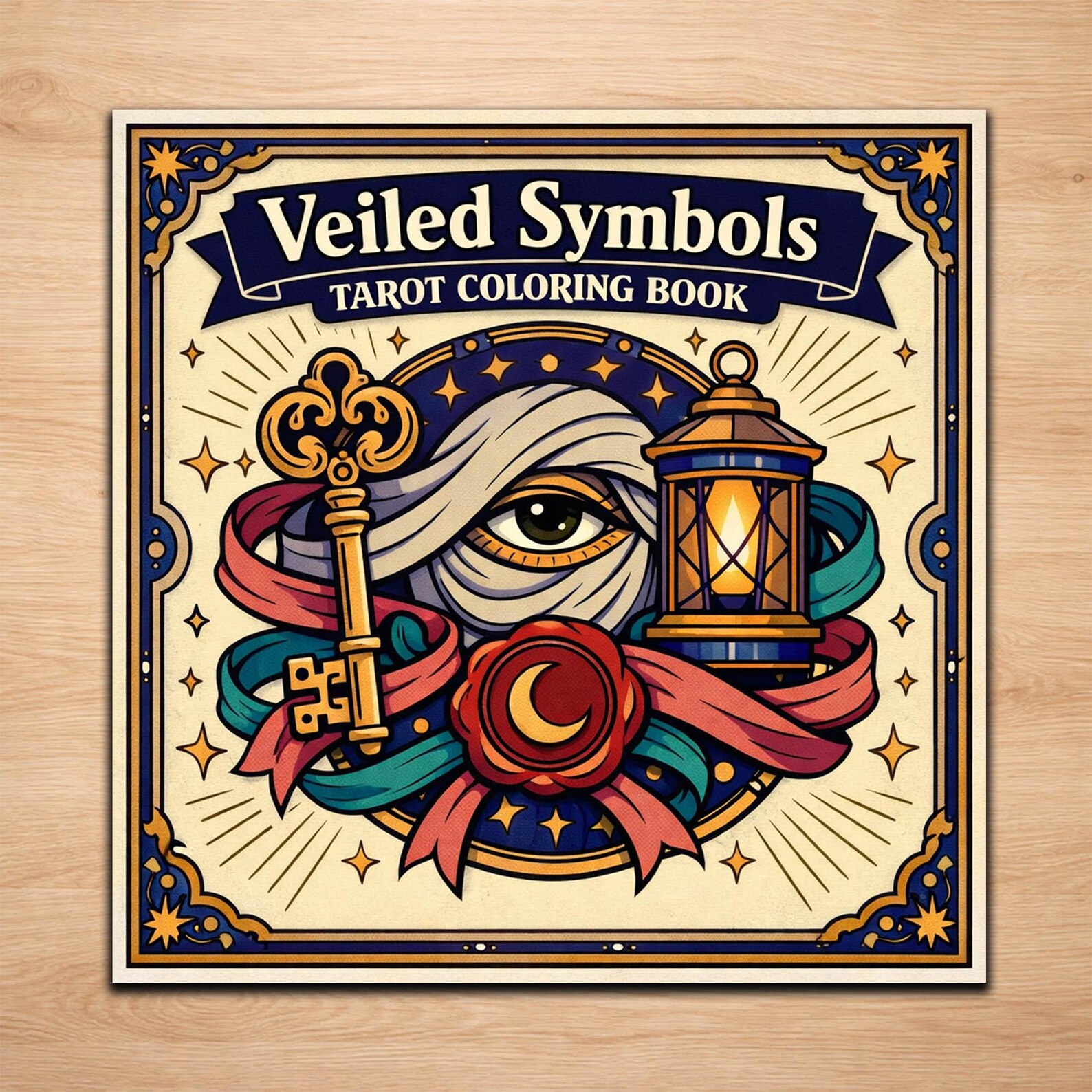 Esoteric Colouring In Veiled Symbols Tarot Coloring Pages – 20 Mysterious & Esoteric Line Art ...
