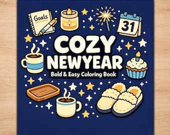 New Year Coloring Pages – Cozy Fresh Start Printable Set