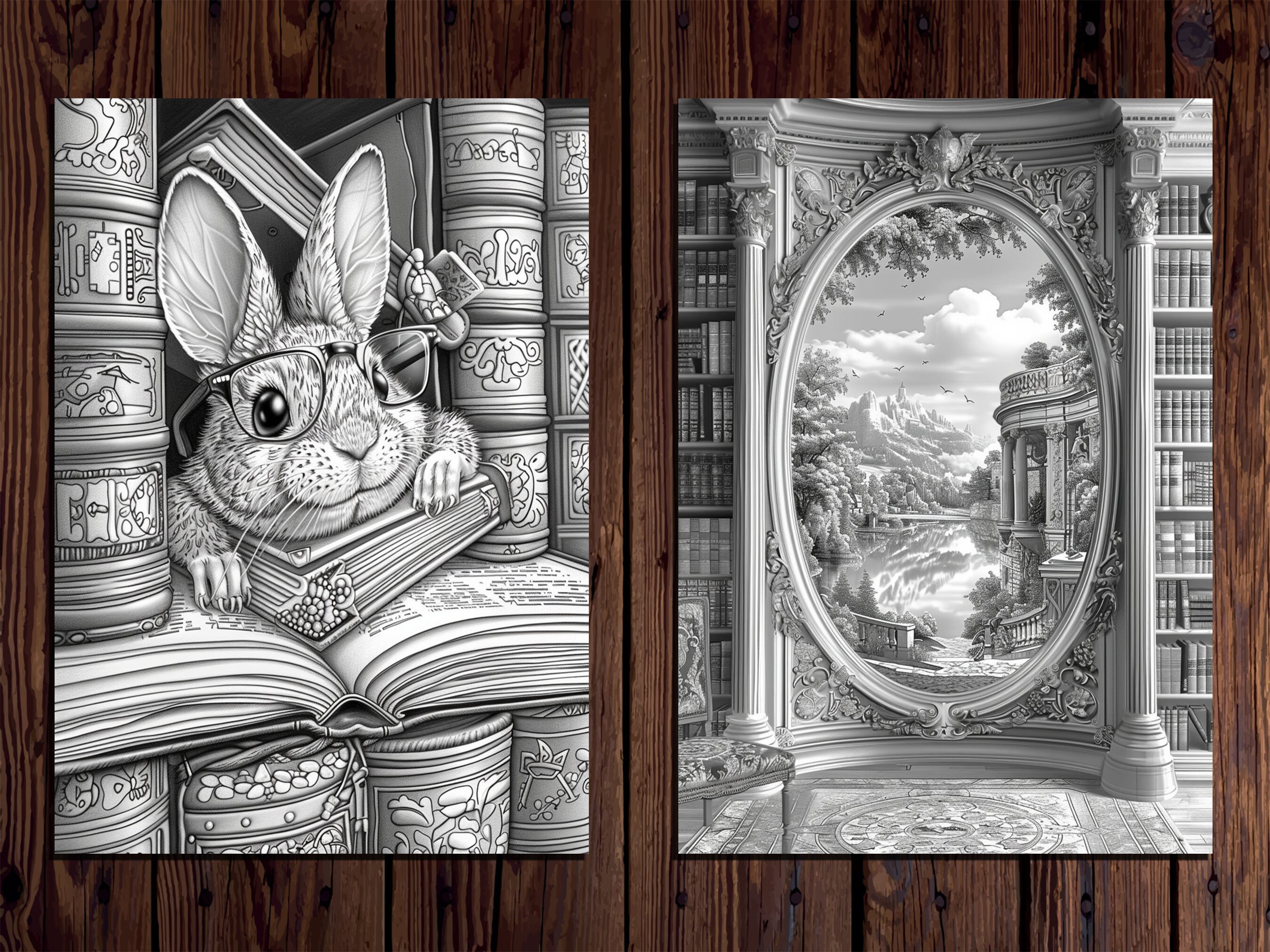 Enchanted Library Coloring Book: 55 Magical Fantasy Pages (printable ...