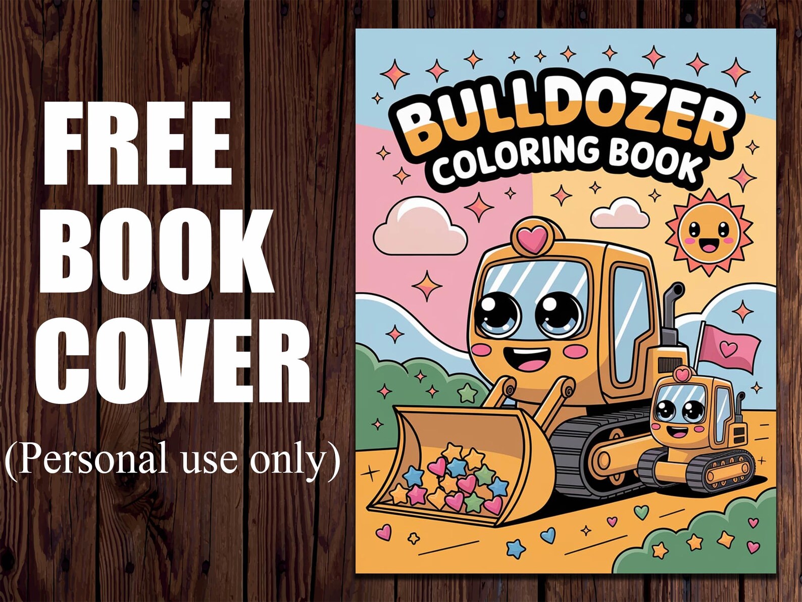Bulldozer Coloring Book: 20 Construction Vehicle Designs (PDF Download ...
