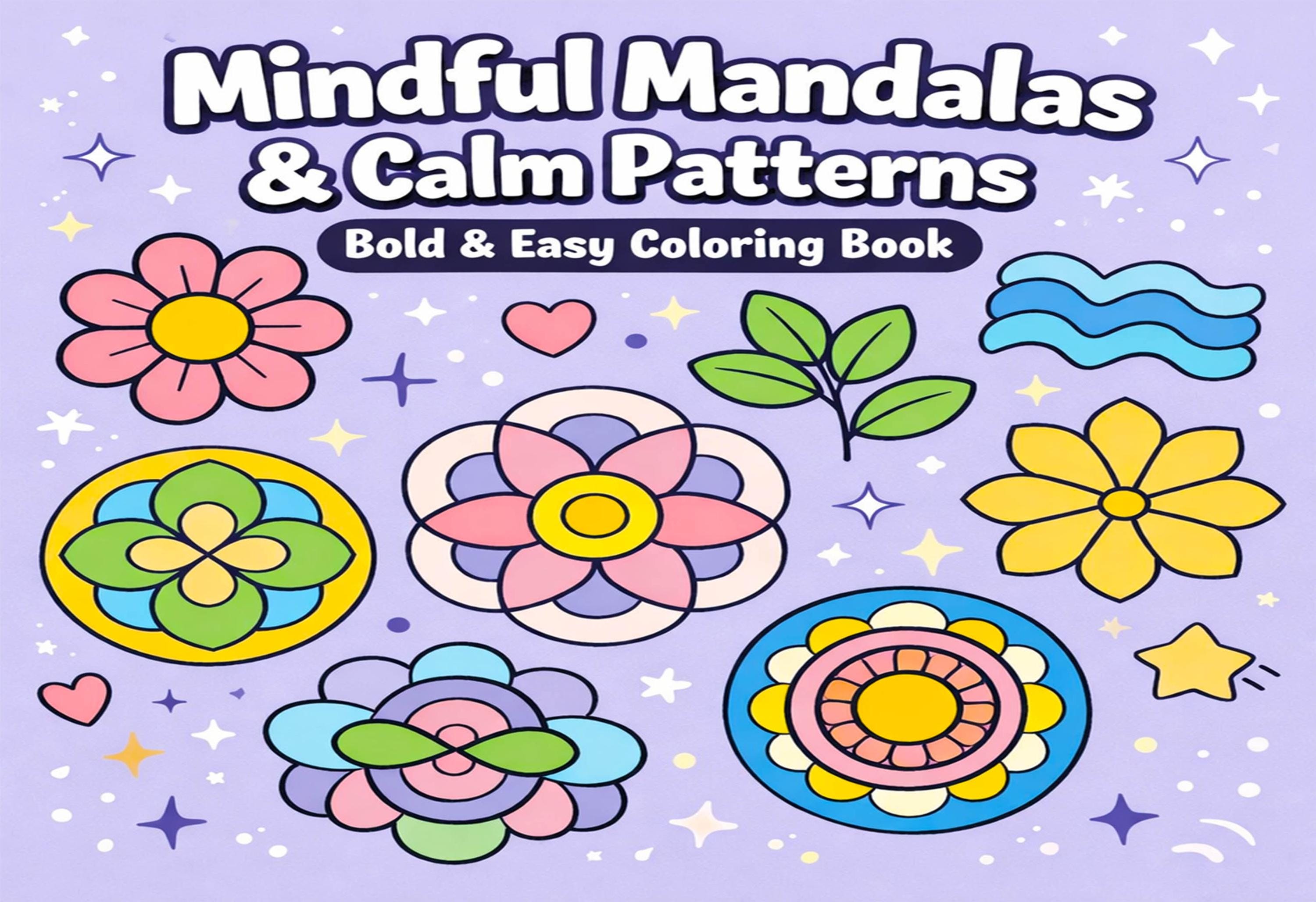 Mindful Mandalas & Calm Patterns Printable Coloring Pages – 20 Relaxing ...