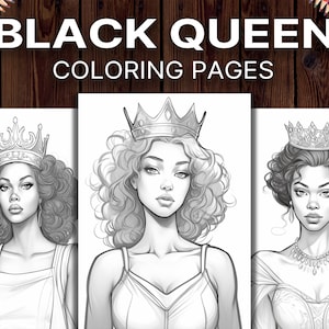 50 Black Women Coloring Pages for Adults, A Black Women Coloring Book for Mother's Day, Relaxation & Stress Relief