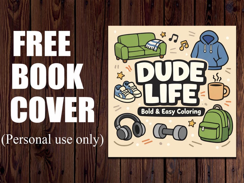Dude Life Printable Coloring Pages – 20 Relaxed Everyday Line Art ...