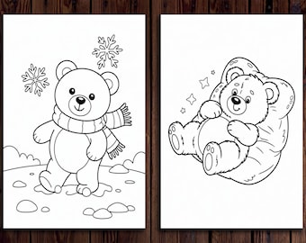 Disegni da colorare di orsi kawaii 20 disegni di orsi carini e