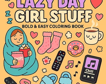 Cozy Girl Coloring Pages: Anti-Hustle Soft Life (Digital Download)