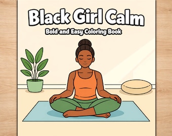 Black Girl Coloring Pages – Bold Easy Relaxing Printable Set