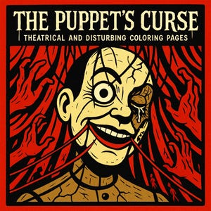 Gothic Horror Coloring Pages: Twisted Marionettes & Puppet Masters (Digital Download)