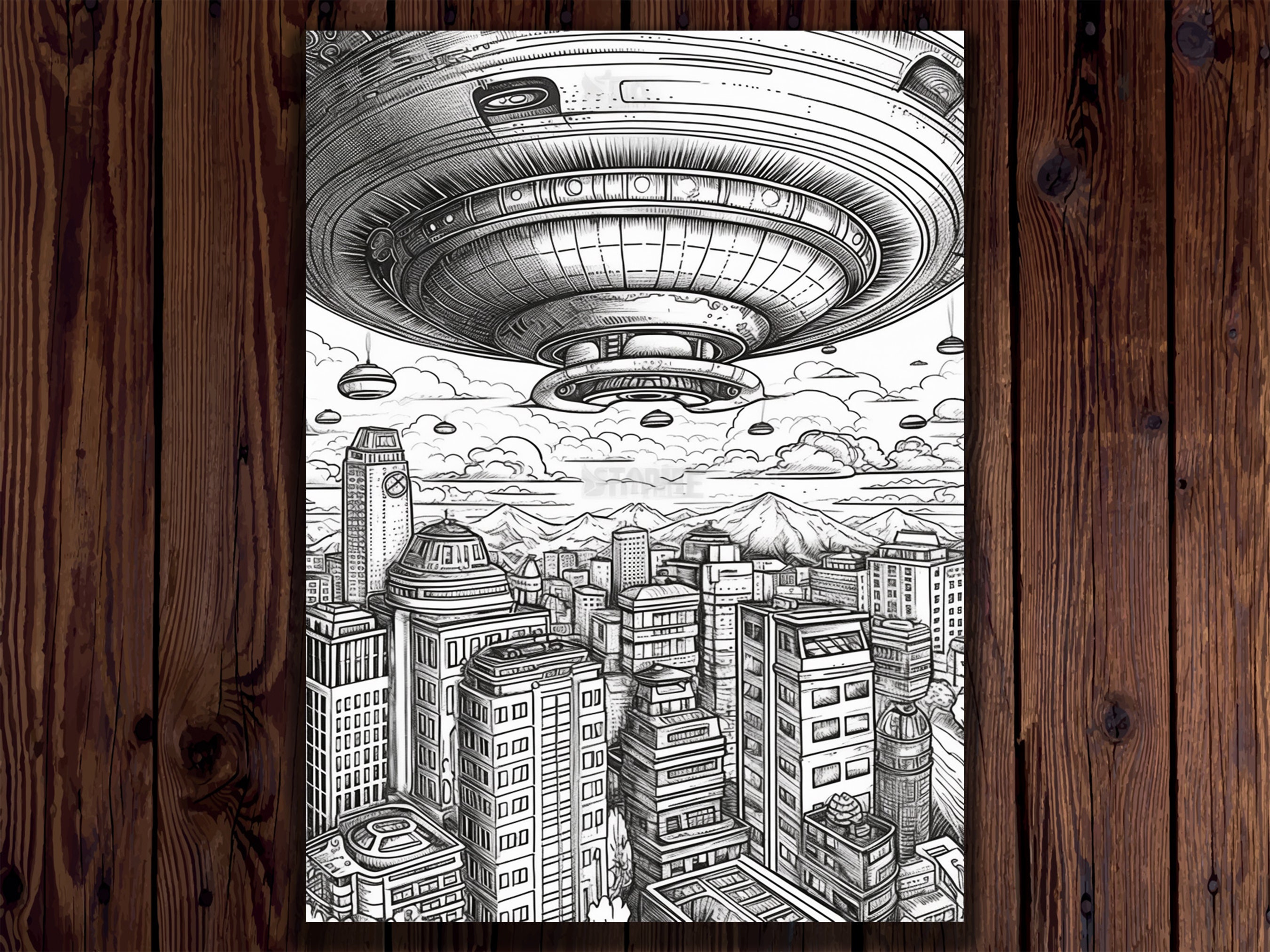 Ufos Coloring Pages for Adults: Get Lost in the World of - Etsy UK