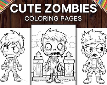 Zombiekleurboek, 50 Halloween-ontwerpen (pdf direct downloaden)