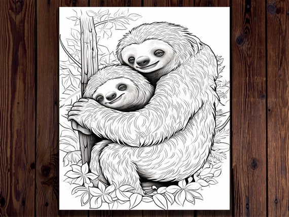 Sloth Coloring Book: Coloring Book for Adults Relaxation (Paperback)