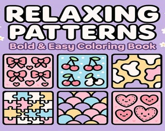 Relaxing Patterns Printable Coloring Pages – 20 Calm Abstract & Geometric Line Art Designs