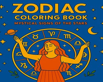Zodiac Coloring Pages: 20 Astrology & Celestial Designs (PDF Download)