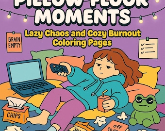 Cosy Girl Kleurplaten: kussenvloermomenten voor zelfverzorging (pdf-download)