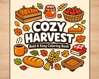 Harvest Coloring Pages – Cozy Autumn Farm Printable Coloring Set