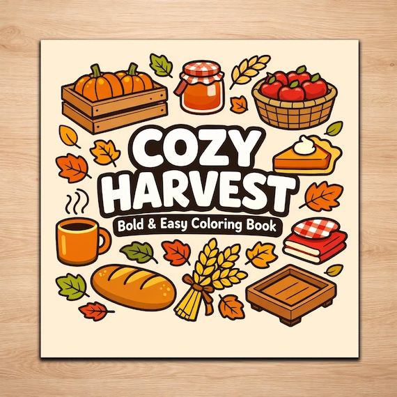Harvest Coloring Pages – Cozy Autumn Farm Printable Coloring Set