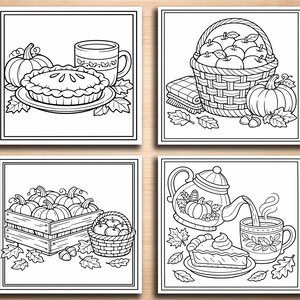 Harvest Coloring Pages – Cozy Autumn Farm Printable Coloring Set image 2