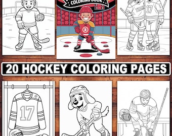 Hockey Coloring Pages: Winter Sports Activity (PDF Download)
