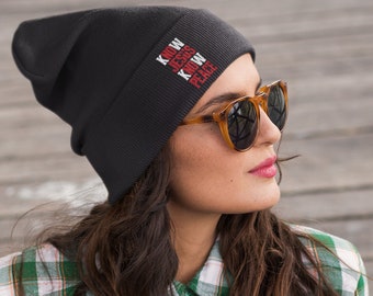 Embroidered Beanie, No Jesus No Peace, Christian Gifts, Beanie Hat, Knit Beanies, Unisex, Beanies For Women, Beanie Men