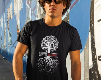 Christian Shirts, Beautifully ROOTED IN CHRIST, Christian Gifts, Christian T Shirts, Jesus Shirt, Unisex, Shirts For Women, Shirts For Men