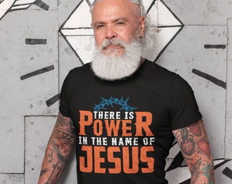 Power In Jesus Name-T-shirt, christelijk unisex T-shirt