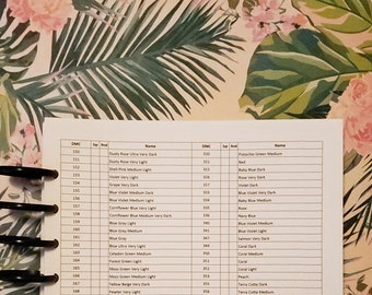 Diamond Painting Book, DMC Only, Simple Inventory Printable PDF
