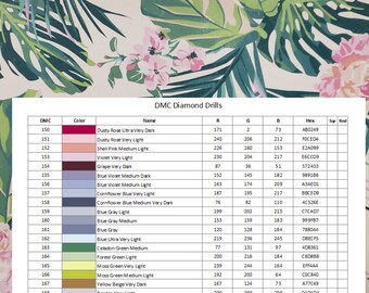 Diamond Painting Book, DMC Only, Mega Inventory Printable PDF