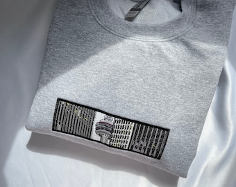 Toronto skyline geborduurd sweatshirt, oversized Toronto trui, vintage Toronto trui, cadeau voor