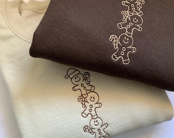 Sweater met peperkoekkoekjes | Uniseks kersttrui | Vrolijk kerstfeest | Esthetische kerst | Vakantietrui | Bijpassende truien