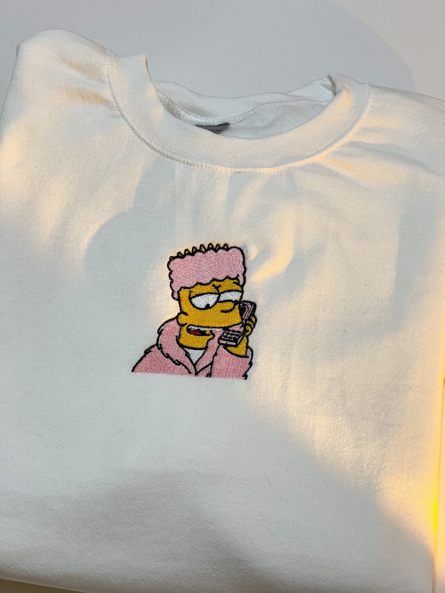 Bart Simpson Camron Hip hop Rap Crewneck Sweater Oversized Sweatshirt Gift For Embroidered Crewneck Embroidered Sweatshirt Etsy