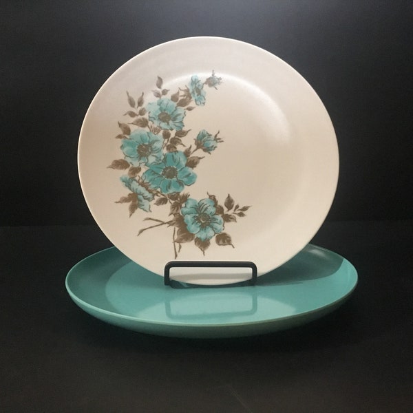 Melmac Plates in Turquoise