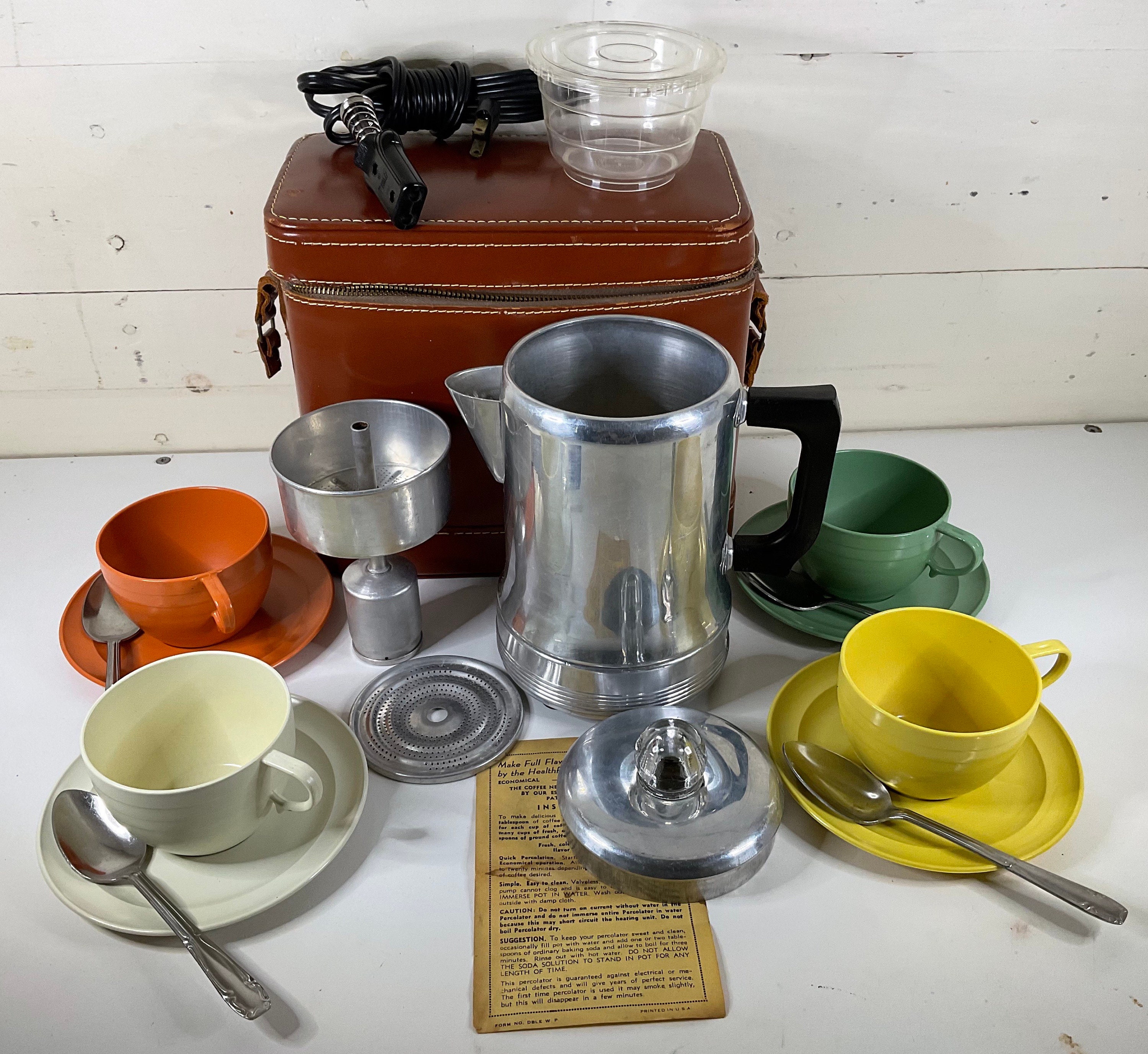 70’s VTG 30 Cup Harvest Gold Coffee Maker Percolator Empire The Metalware  Corp.