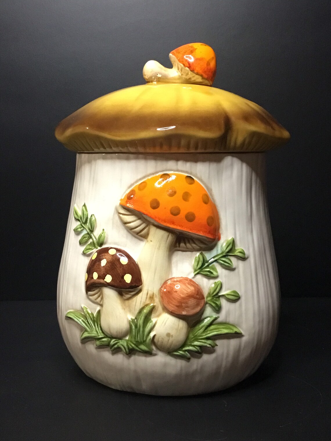 Mushroom Canister Large Etsy
