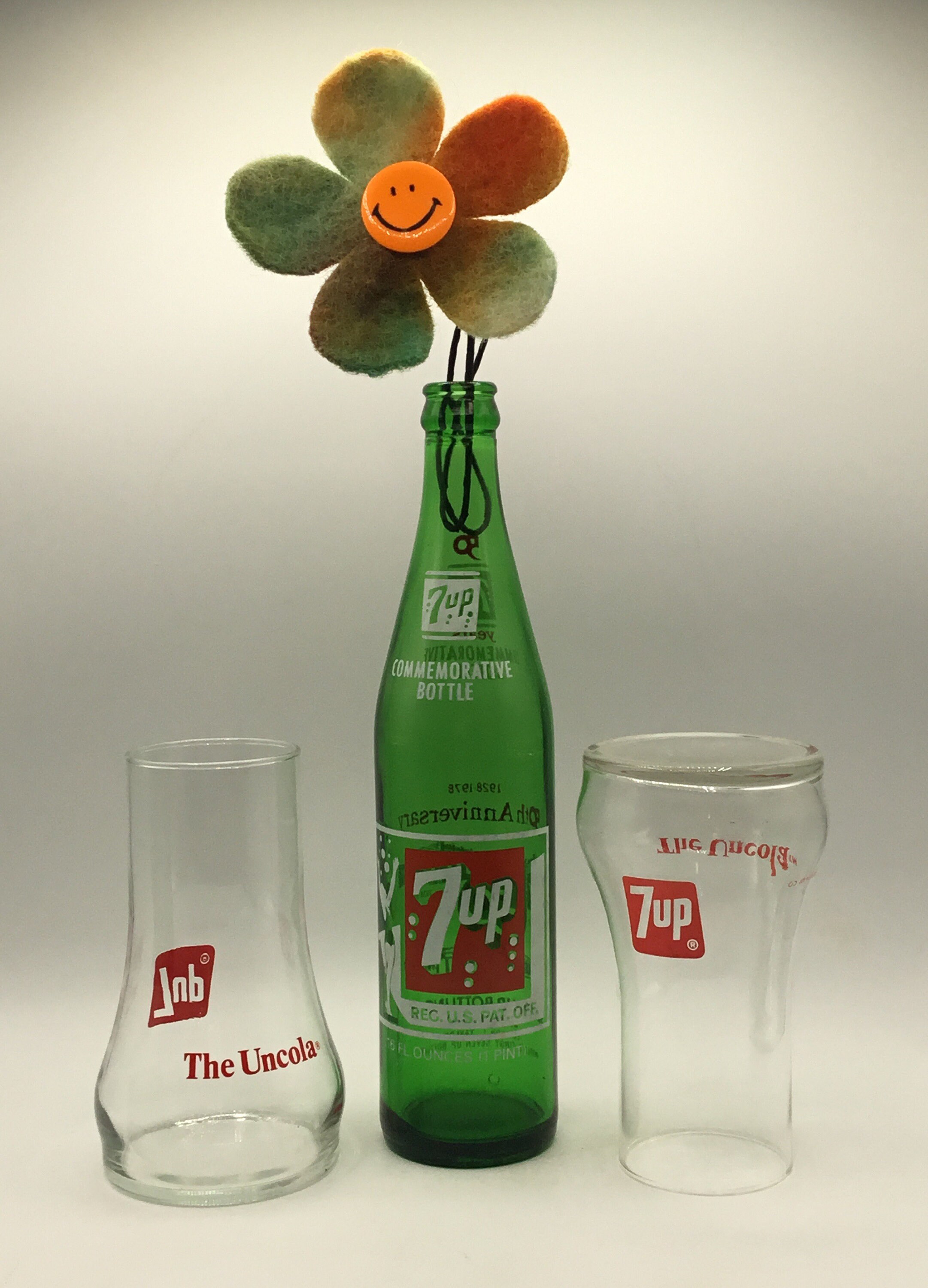 Buy Commemorative 1978 7-up Bottle With Set of Upside Down Uncola