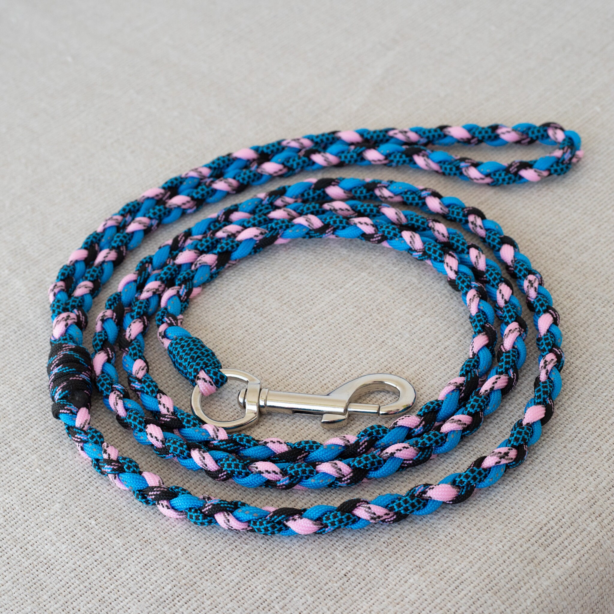 Lightweight paracord dog leash Small reflective dog lead 4 Etsy