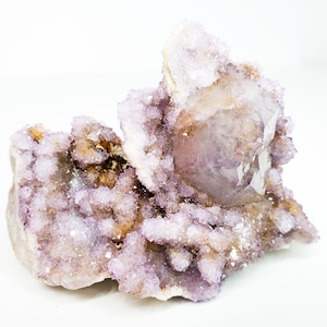 Amethyst Spirit Quartz Crystal Cluster, Cactus Quartz, Raw Crystals, Healing Crystals, Natural Raw Quartz, Geode, Meditation Crystals