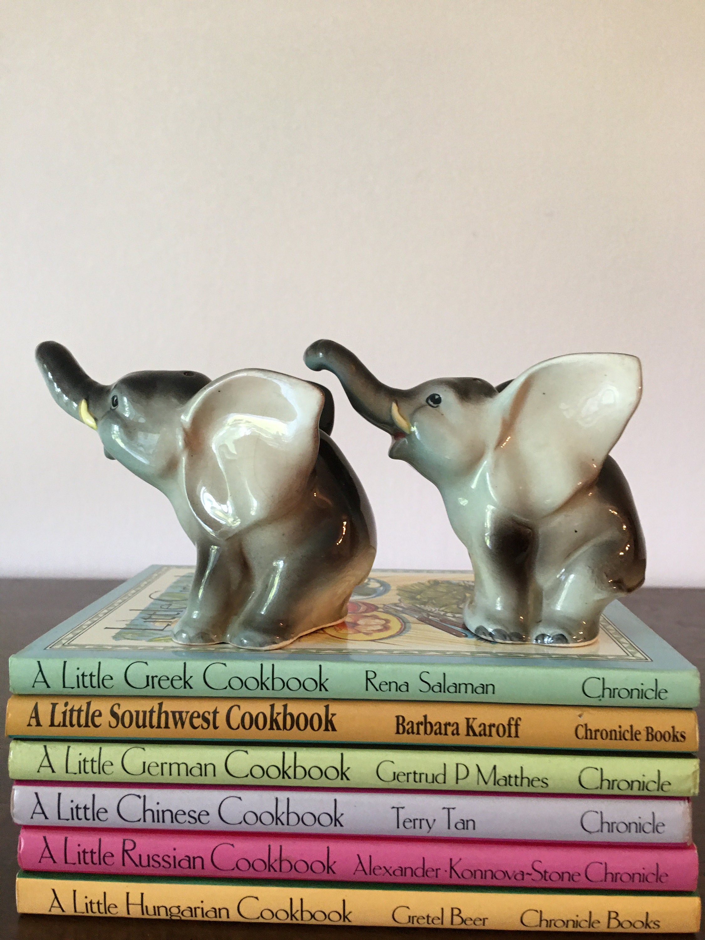 Vintage Elephant Salt and Pepper Shakers Made in Japan Rare Etsy
