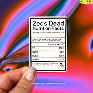 Zeds Dead Daily Z Sticker