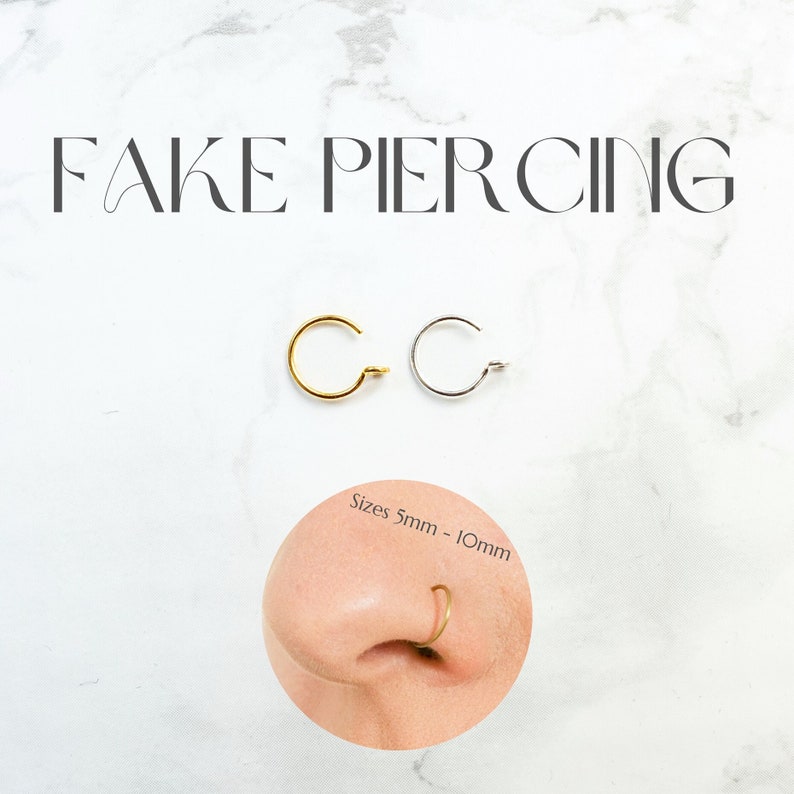 Fake Piercing - Fake Nasenring - Fake Nose Ring