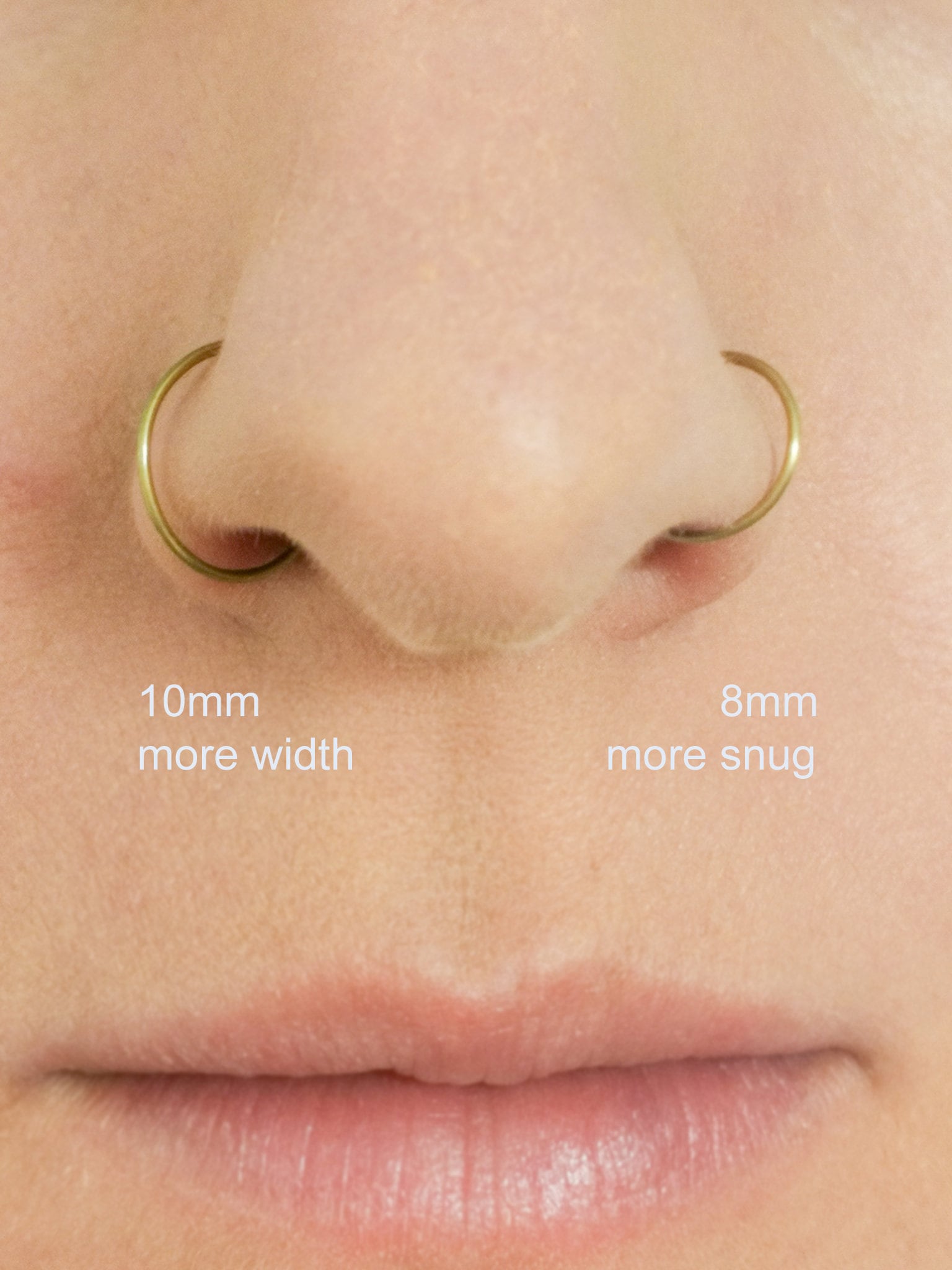 Fake Nose Ring Clip on Nose Ring Faux Nose Ring Hoop Gold Etsy