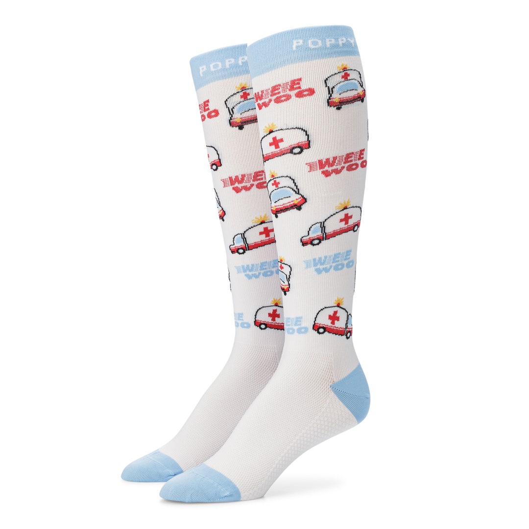 Ambulance/emt Compression Socks for Nurses and Healthcare Workers Etsy