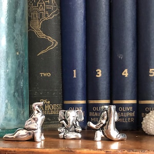 Solid Pewter Yoga Elephant Miniature Zen Decor & Meditation Gift for Women’s Desk