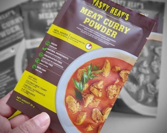 Curry Powder - MEAL MAKER-10 min - Meat Curry Mix - South Asian Meat Curry Powder - Just add Coconut milk / Dairy & Meat - 6 servings - 30 g