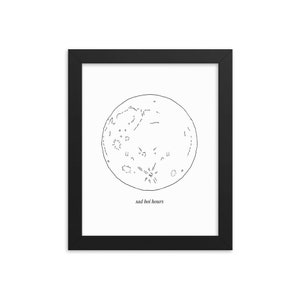 Framed poster