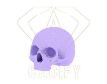 3D File Skull Stud Earrings 4.5mm Downloadable Stl File For 3D Printing CNC