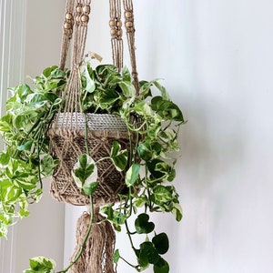 VENUS Macramé Plant Hangers// CHOOSE One or Set of 3 Retro 70s