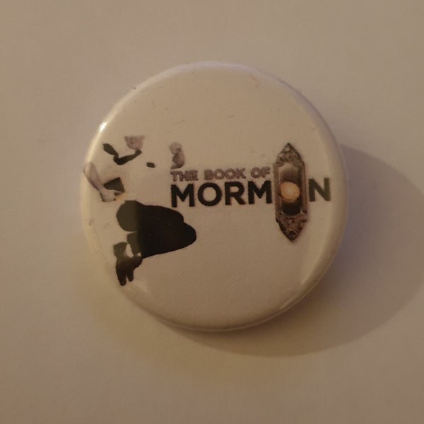 A 38mm Book of Mormon badge