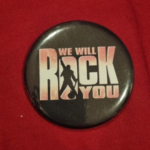 A 50mm We Will Rock You Magnet