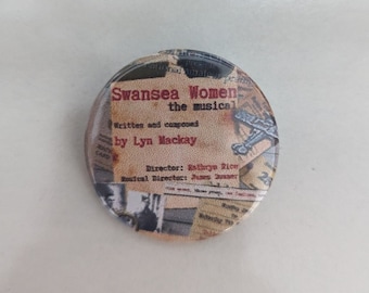 38mm Swansea Women Musical badge