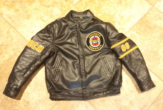 University of Ottawa Engineering Leather Varsity Jacket